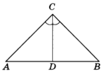 равнобедренный треугольник с основанием АВ и CD
